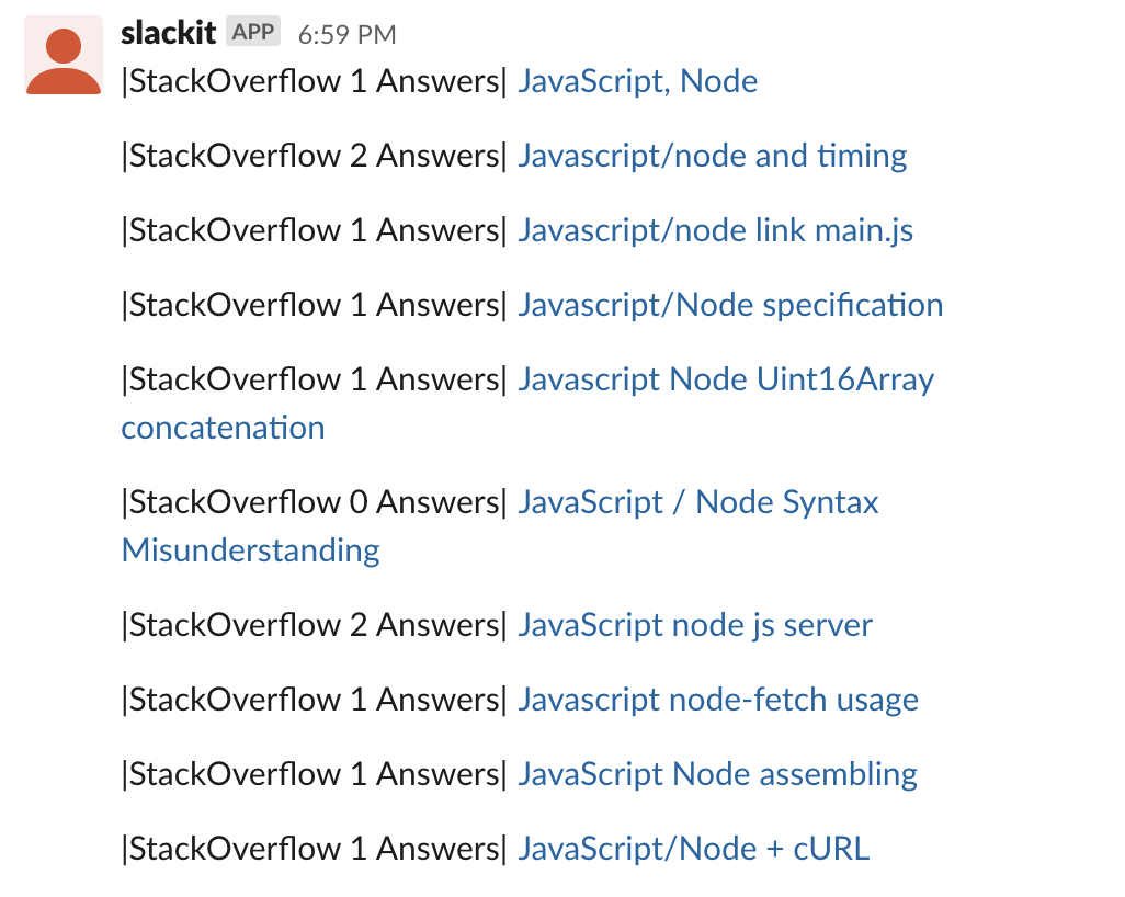 slack bot screenshot